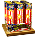 (G-134) 3 Inch Red, White and Blue, 9 Shot (Case Pack:2/1)