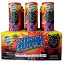 (G-212) Silver Glitter Coconut Rack, 9 Shot(Case Pack:2/1)