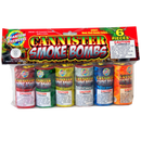 (P-022) Canister Smoke Bombs, 6 Pc. Bag (Case Pack:24/6)