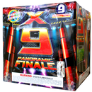 (G-160) X-9 Panoramic Finale, 9 Shot (Case Pack:2/1)